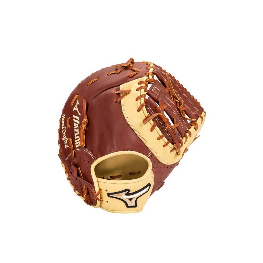 Mens Mizuno Prime Elite First Base 12.5" Baseball Catchers Mitt Brown Philippines (NVRKZB864)